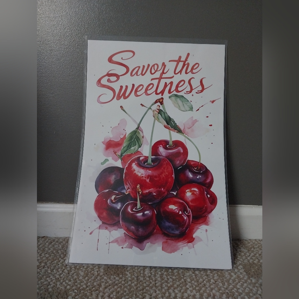 Cherry Poster 11"×17" Kitchen & Room Art